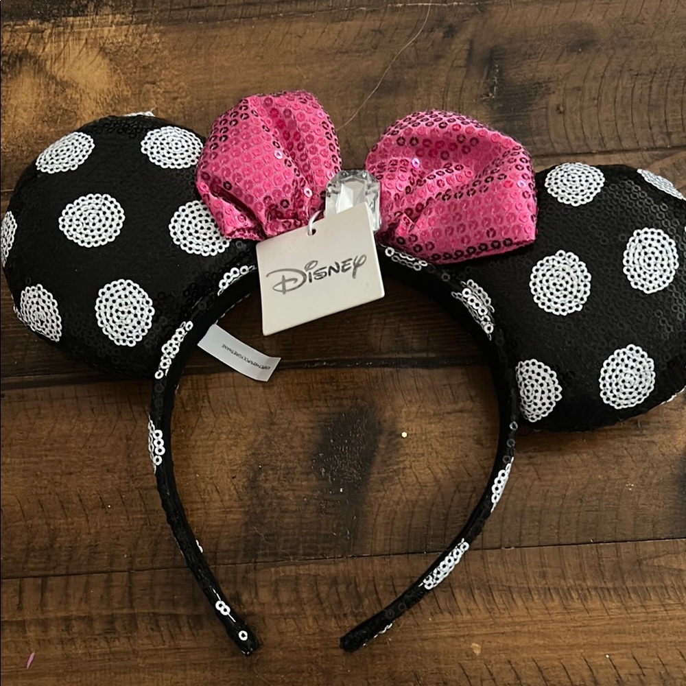 Disney Polka Dot Minnie Mouse Ears Headband